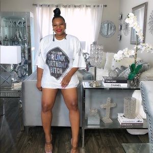 Sale‼️no discount Birthday sequin shirt dress Bodycon